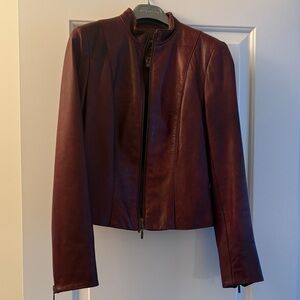 Danier Leather Jacket: Wine